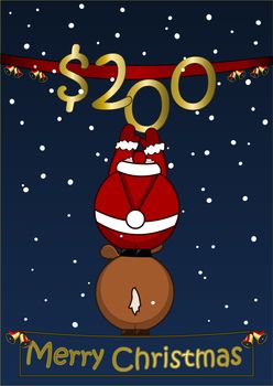 Merry Christmas - 200 Dollar- gift certificate 