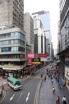 HONG KONG, CHINA - MARCH 28: old and new residential building. The city is one of the most populated areas in the world. Hong Kong, March 28, 2012.