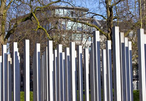 The 7th July Memorial in London's Hyde Park.  The memorial honours the victims of the 7th July 2005 London Bombings.