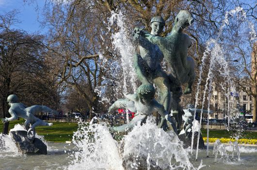 The Joy of Life fountain in Hyde Park, London.