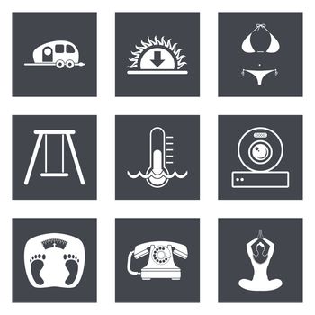 Icons for Web Design and Mobile Applications set 10. Vector illustration.
