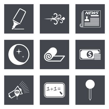 Icons for Web Design and Mobile Applications set 8. Vector illustration.
