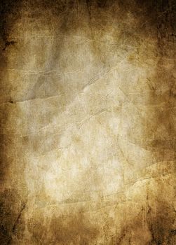 Old dirty crumpled paper texture