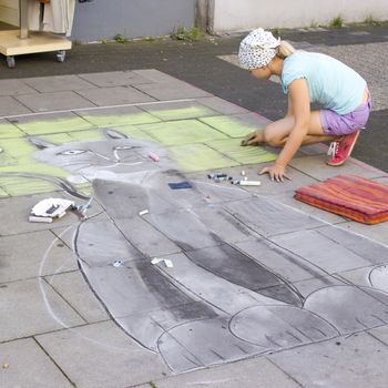 street painting in Geldern, 2012, Germany