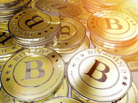 lots of bitcoins - the new virtual money