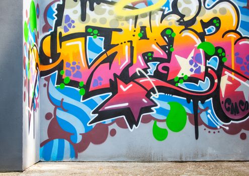 VENICE, ITALY - MAY 29: Graffito in the Venezuela's National Pavilion in the Venice biennale 2013 on 29, May 2013
