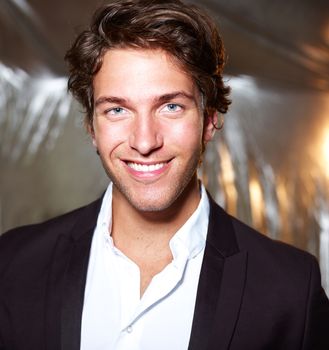 Portrait of an attractive young businessman - smiling