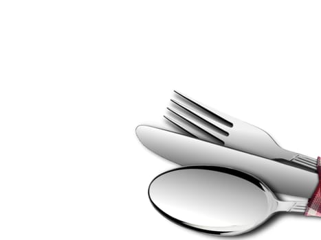 Fork and Spoon with Knife