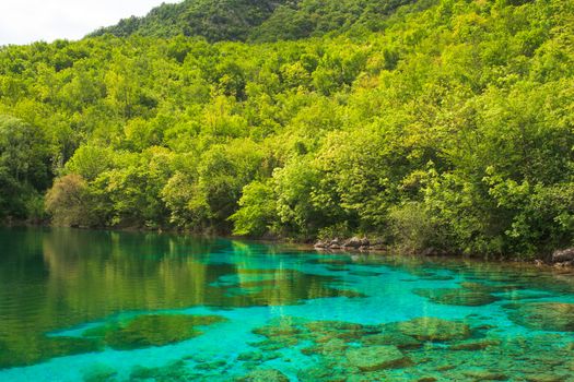 View of Cornino lake in Friuli Venezia Giulia, Italy