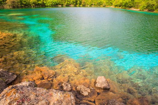 View of Cornino lake in Friuli Venezia Giulia, Italy