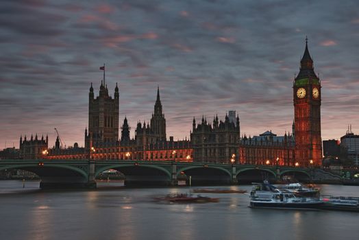 Big Ben and Westminister the House of Parliament, London, UK