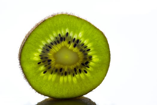 Kiwi fruit isolated on a white background