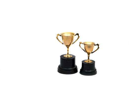 Trophy isolated on a white back ground