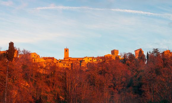 View of San Casciano in Val di Pesa in Italy