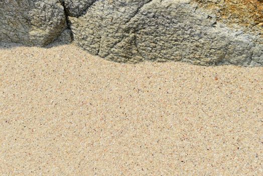 Sand beach rocks beautiful pattern and texture 