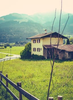 Retro Styles Vintage House In Picturesque Mountain Setting