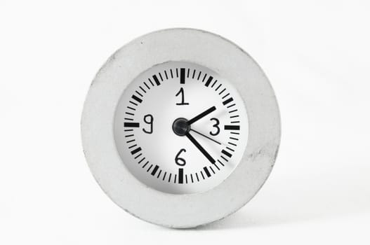 Retro Vintage Alarm Clock on a White Background