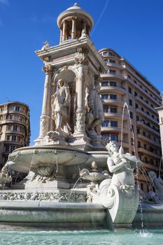 The Jacobin's Fountain in Lyon, France 