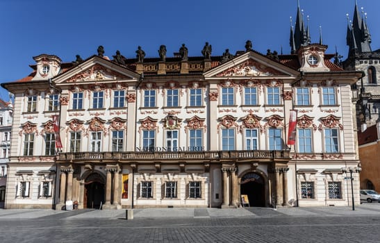 National gallery (Kinsky Palace) in Prague, Czech Republic 2014