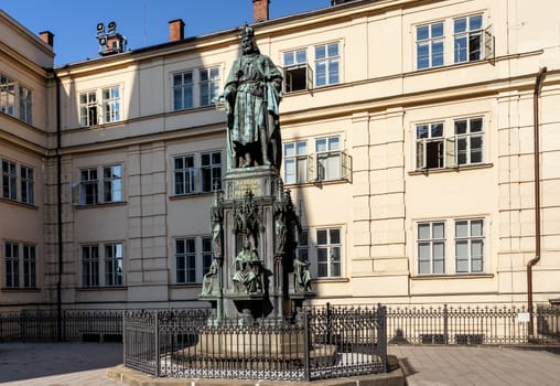 Photo of the historical statue of Karel IV, Charles IV, Holy Roman Emperor