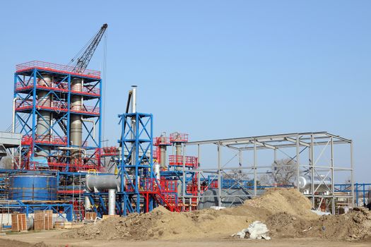 petrochemical plant heavy industry construction site