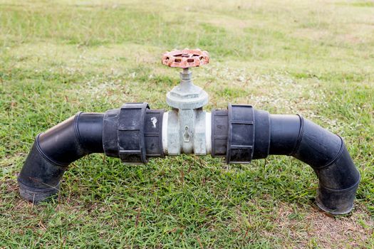 Valves for control used water in the park