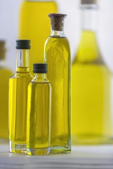  bottle of olive oil isolated on white