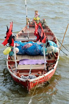 Fisher boat in sea, Thailand