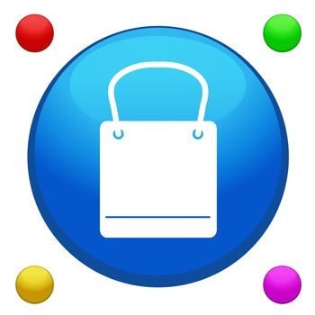 Shopping bag icon button