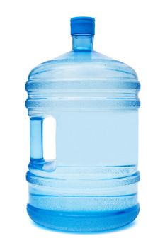 large bottle of water on a white background