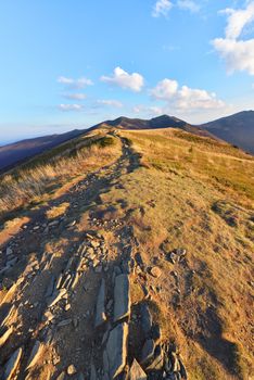 Autumn in mountains- Bieszczadzki National Park in Poland