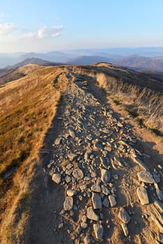 Autumn in mountains- Bieszczadzki National Park in Poland