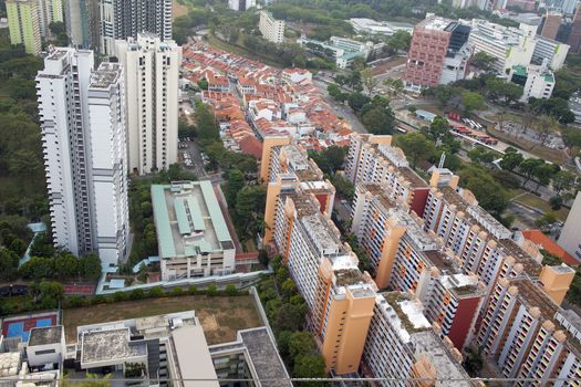 Everton Park Housing Estate in Singapore Aerial View