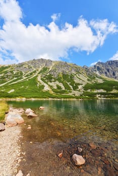 Beautiful landscape of Polish Tatry mountains