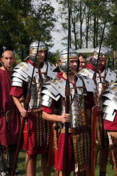 Dionysus festivities in Andautonija, ancient Roman settlement near Zagreb on Sep 15, 2013 in Zagreb, Croatia.