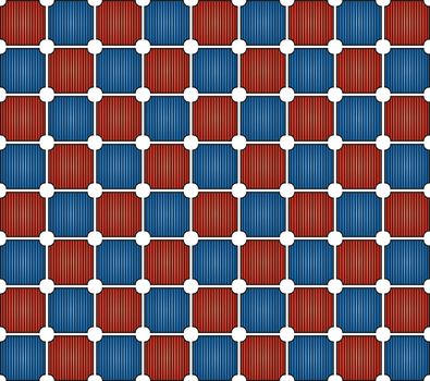 background or fabric abstract red and blue retro cassette pattern