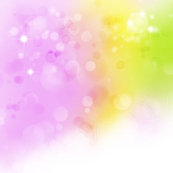 Pink, yellow and green abstract background