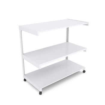 Office shelving unit on wheels. Isolated render on a white background