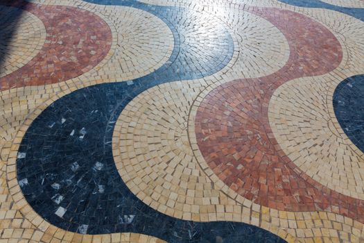 Alicante la Explanada de Espana mosaic of marble tiles flooring in Spain