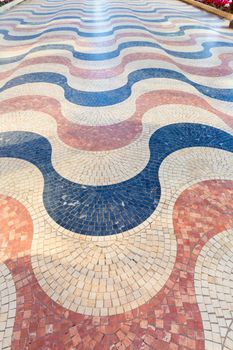 Alicante la Explanada de Espana mosaic of marble tiles flooring in Spain