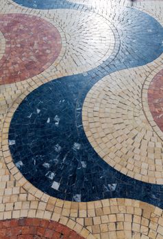 Alicante la Explanada de Espana mosaic of marble tiles flooring in Spain