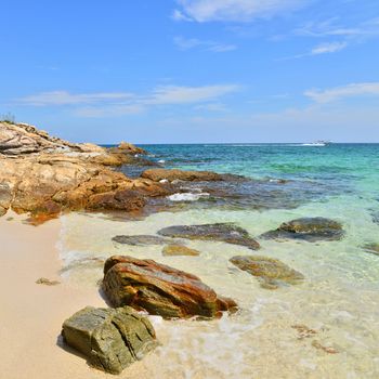 nature scene tropical beach and sea in koh samed island Thailand 
