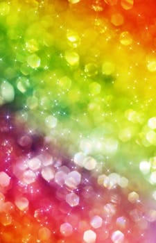 Beautiful defocused bokeh background with white stars