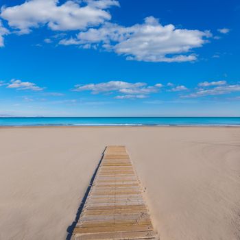 Alicante San Juan beach beautiful Mediterranean sea at Spain valencian Community