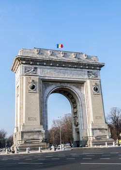 Triumph Arch - landmark in Bucharest, Romanian capital