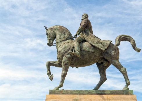 Statue of the King Carol I on horse - Bucharest, Romania