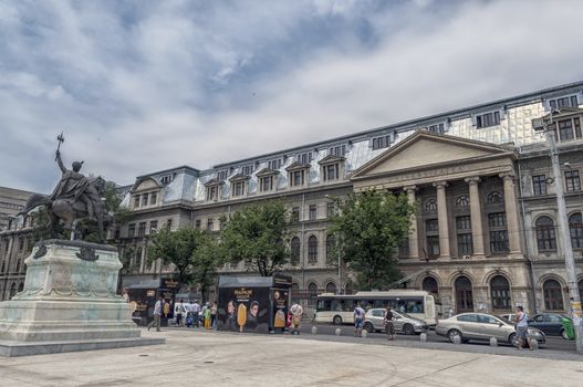 BUCHAREST, ROMANIA - JUNE 27: The University of Bucharest on June 27, 2013 in Bucharest, Romania. University of Bucharest is one of the most important institutions of higher education in Romania