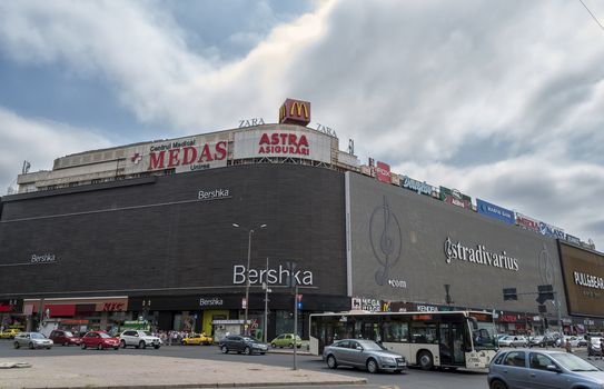 BUCHAREST, ROMANIA - JUNE 27: Unirea Shopping Center on June 27, 2013 in Bucharest, Romania. The Unirea Shopping Center was the largest department store in Communist Romania.