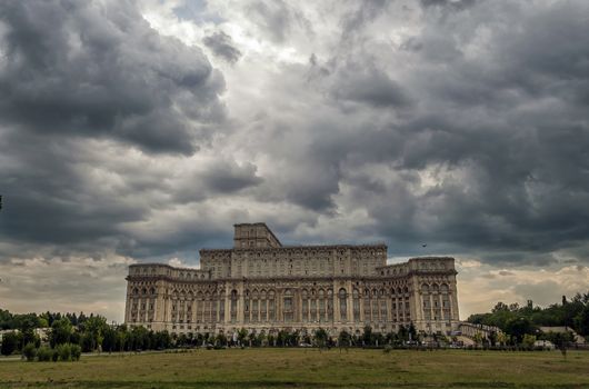 "House of Parliament" or "People's house" in Bucharest. Is the world's largest civilian administrative building