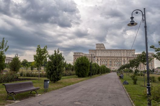 "House of Parliament" or "People's house" in Bucharest. Is the world's largest civilian administrative building